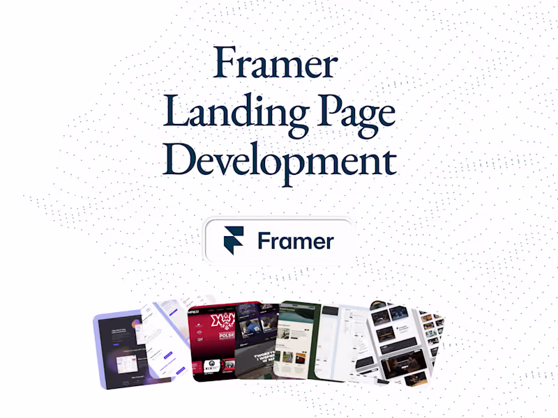 Cover image for Framer Landing Page Development