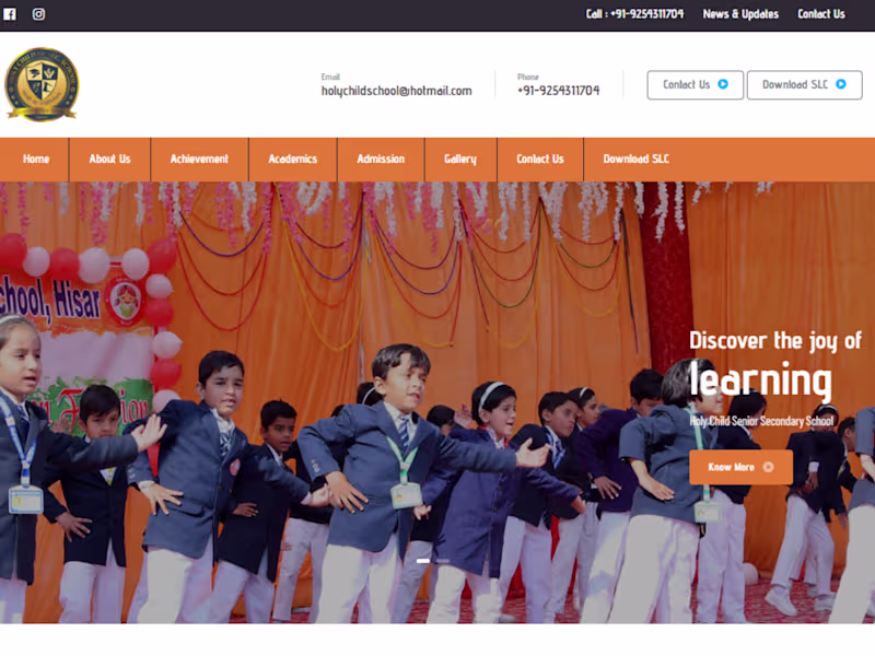 Cover image for Holy Child Senior Secondary School Hisar