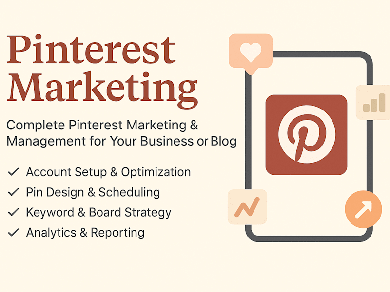 Cover image for I we manage your pinterest marketing for your business and blog