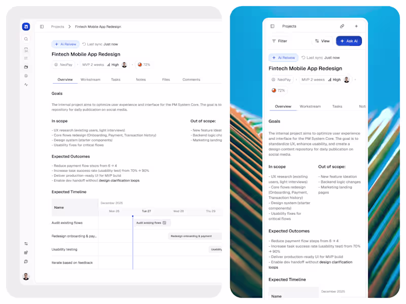 Cover image for Project Detail View for Enhanced Collaboration