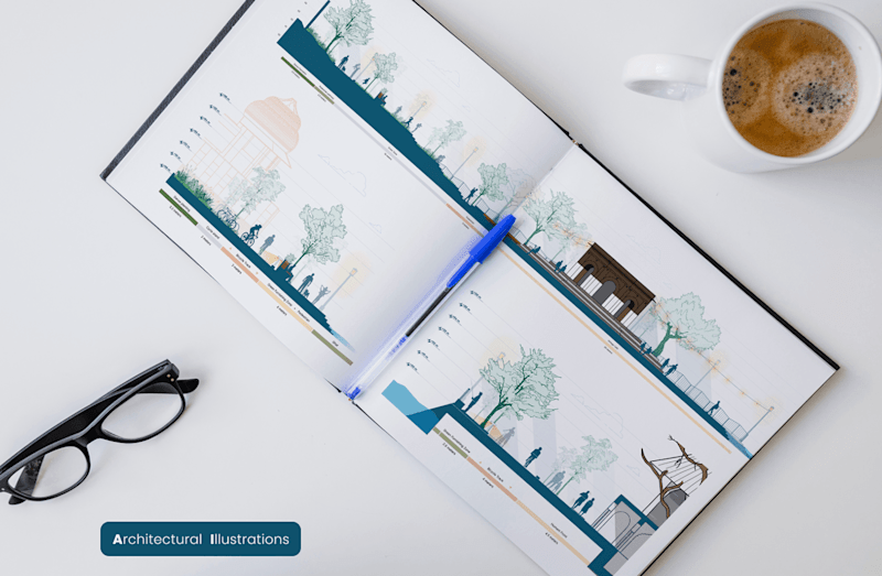 Cover image for Architectural Illustrations (Sections)