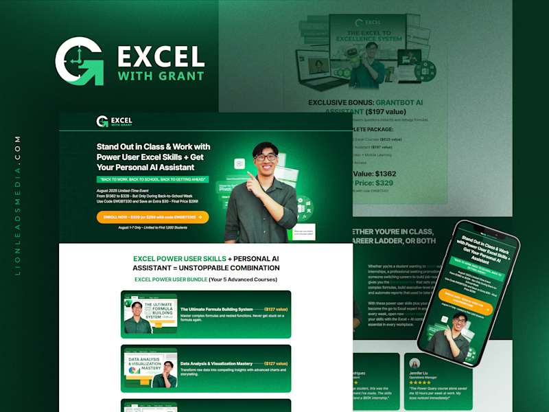 Cover image for Grant Huang Excel Excellence System - Summer Promo Funnel