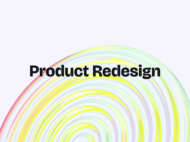 Cover image for Product Redesign