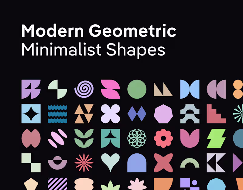 Cover image for Modern Geometric Minimalist Shapes
