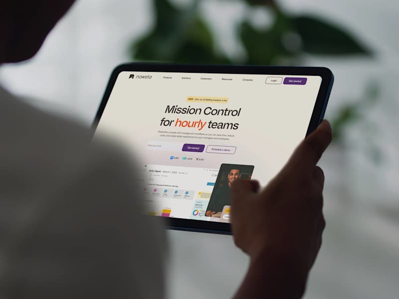 Cover image for Nowsta Website Redesign and Visual Identity Update