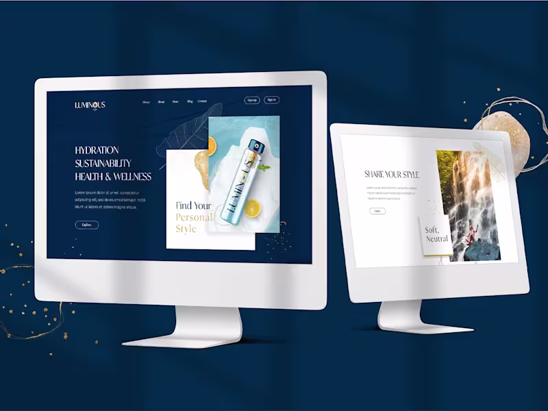 Cover image for Luminous H20
Branding - Website