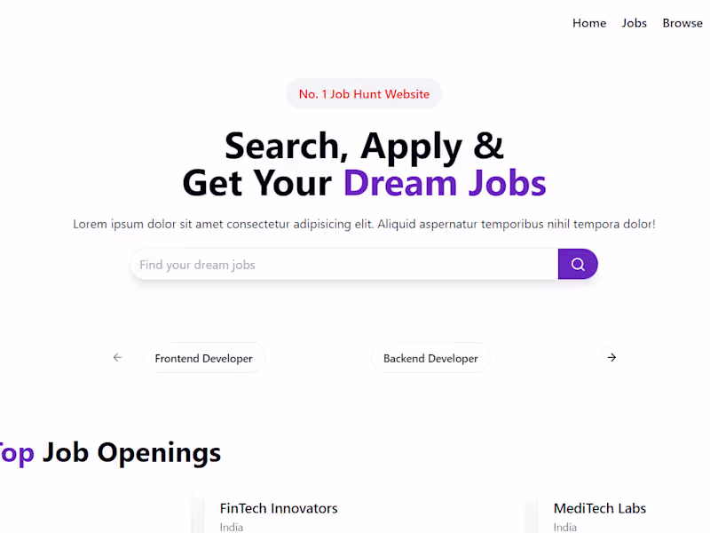 Cover image for Job Portal