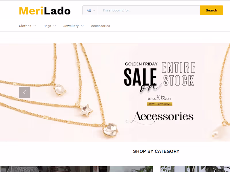 Cover image for Meri Lado Ecommerce Site