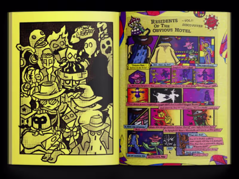 Cover image for Cartoony comic style designs