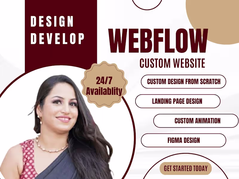 Cover image for Webflow Website designer & developer