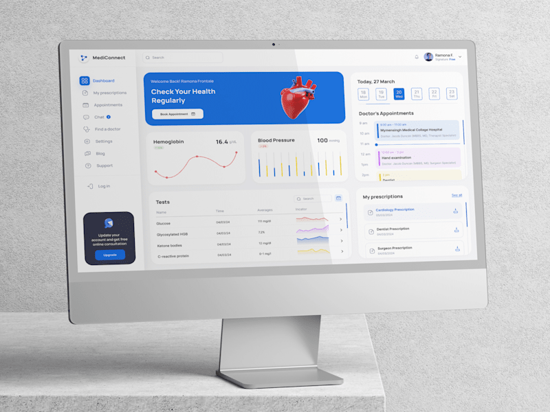 Cover image for Healthcare SaaS platform, web app for clinics and telemedicine