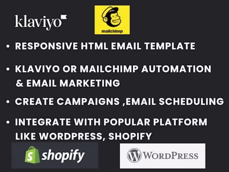 Cover image for setup klaviyo mailchimp email marketing campaigns template