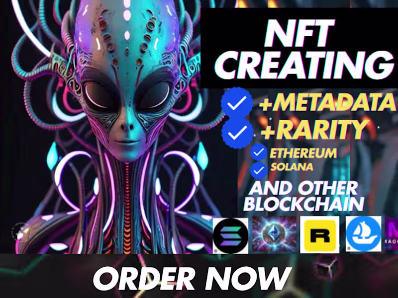 Cover image for I will create custom nft traits collection with metadata for you