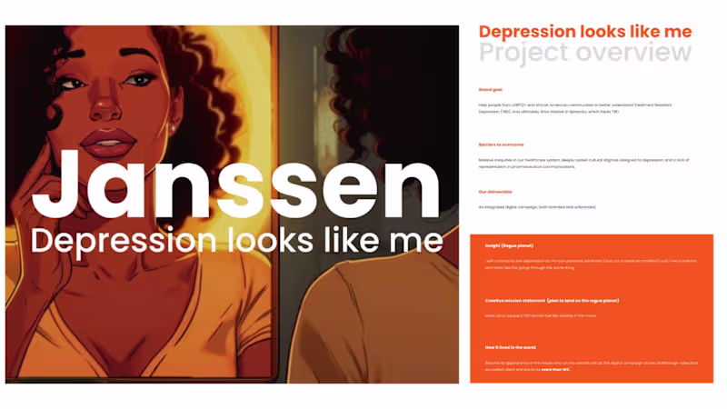 Cover image for Showing that sometimes Depression... can look like you.