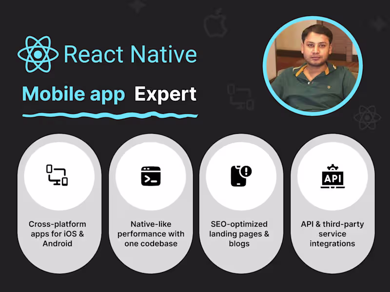 Cover image for Expert Mobile App Developer | iOS & Android Apps