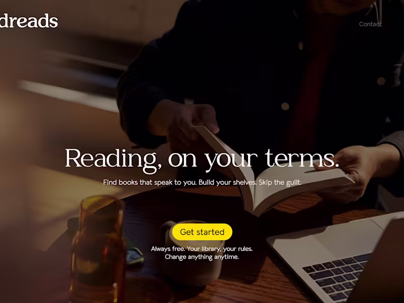 Cover image for Goodreads website redesign