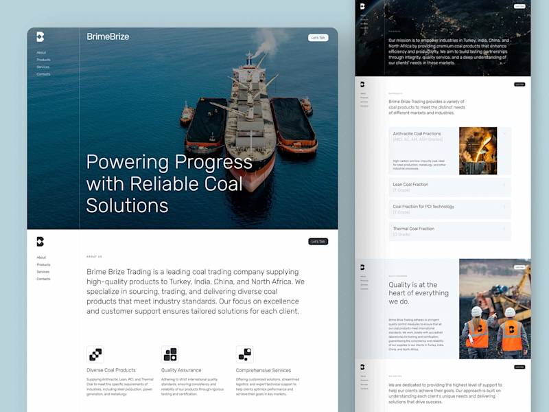 Cover image for One-Page Website for Brime Brize Trading