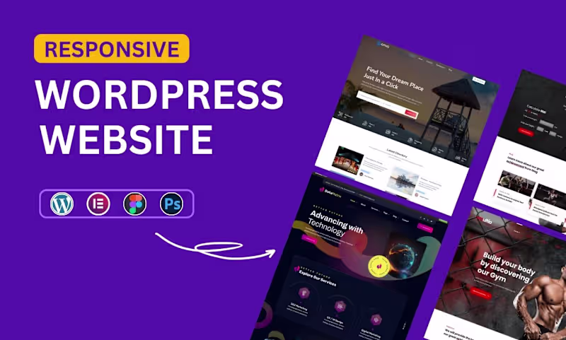 Cover image for Responsive WordPress Website Design with Figma & Elementor