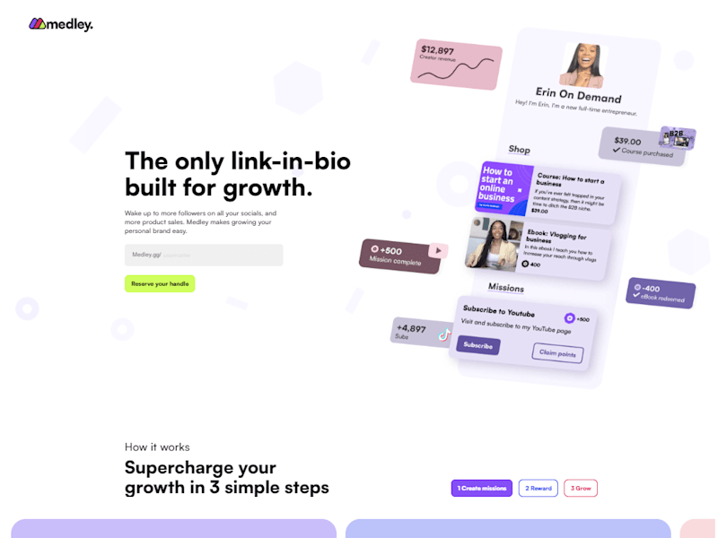 Cover image for Framer Development for Medley.gg Startup