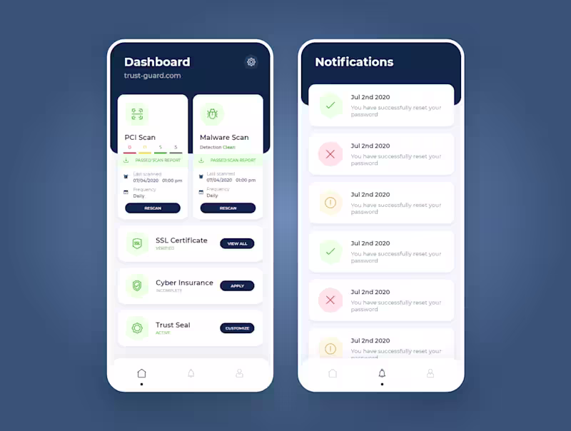 Cover image for Trustguard - Web security and protection app