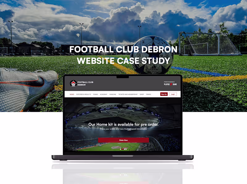 Cover image for Football Club Debron Website Design