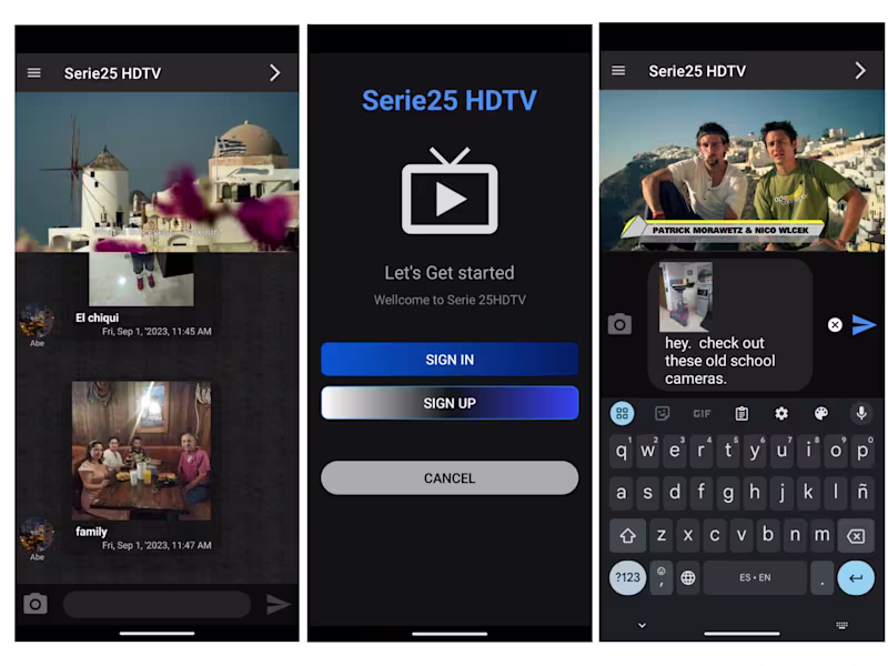 Cover image for Serie25 Live HD TV chat app