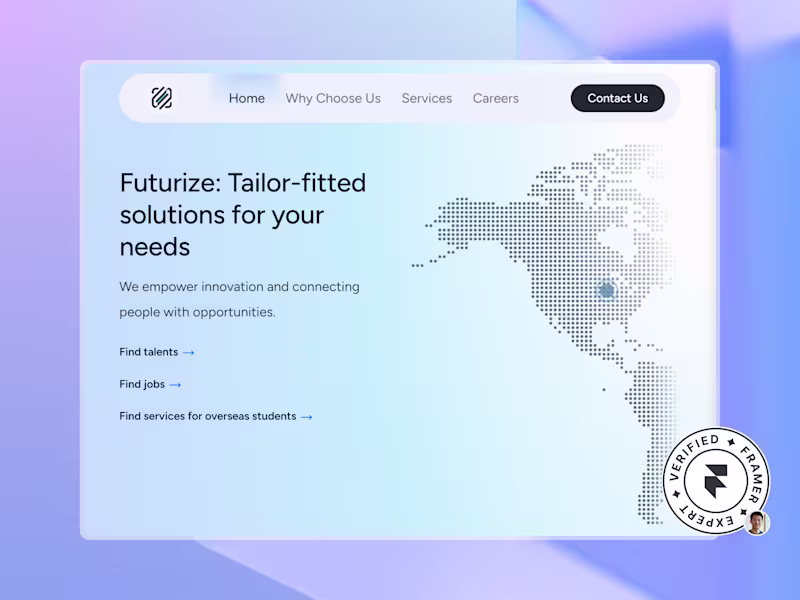 Cover image for Framer Landing Page (Design & Development)