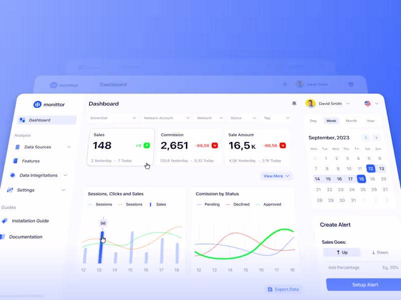 Cover image for Monittor– Modern Affiliate Dashboard