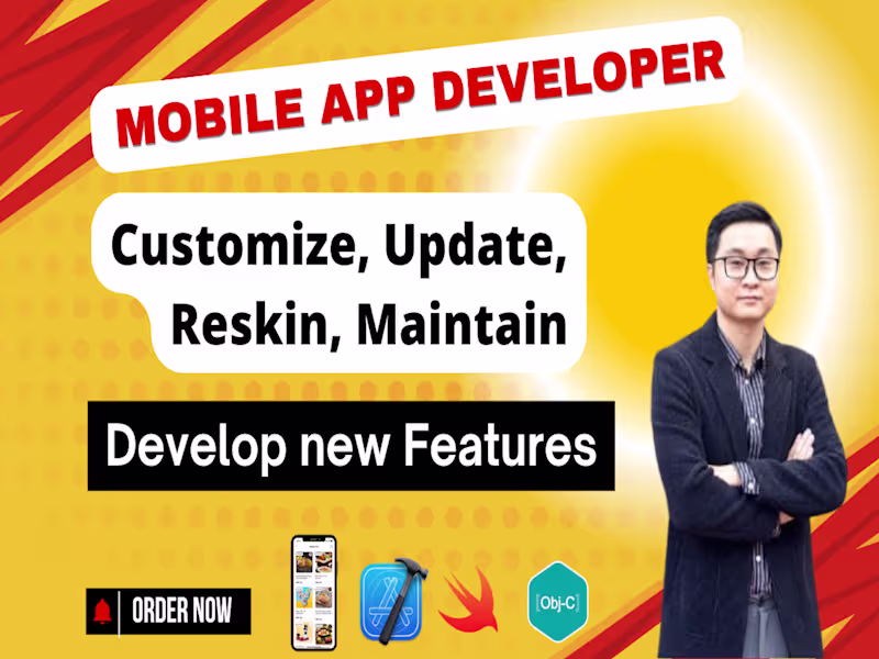 Cover image for iOS App Maintenance | Swift | Objective C | SwiftUI | UIKit