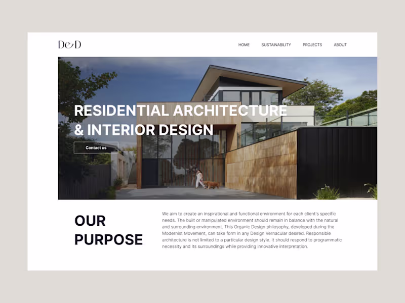 Cover image for Web design for an Architecture Firm