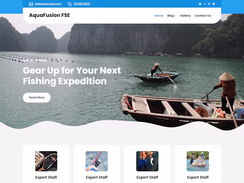 Cover image for Website design for AquaFusion FSE