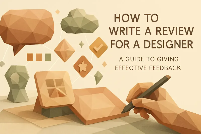 Cover image for How to Write a Review for a Designer: A Guide to Giving Effective Feedback