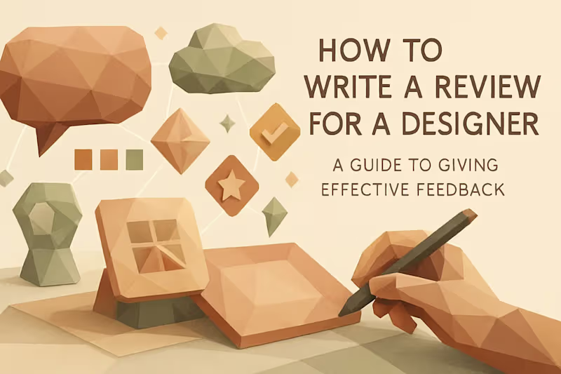 Cover image for How to Write a Review for a Designer: A Guide to Giving Effective Feedback