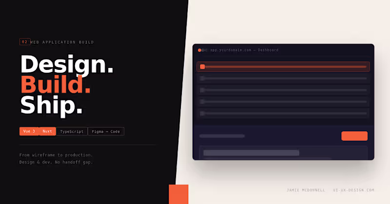 Cover image for Web Application Build (Vue/Typescript)
