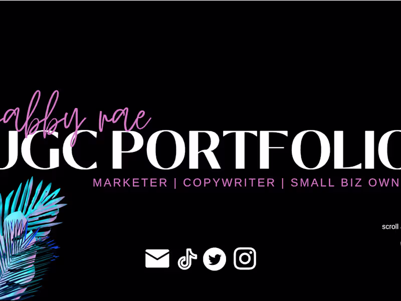 Cover image for UGC Portfolio