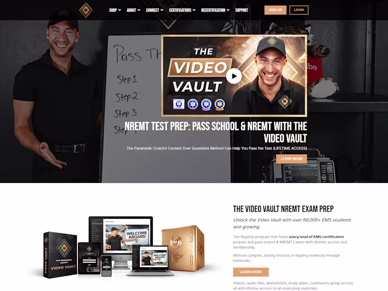 Cover image for Paramedic Recertification Compliance Course Development