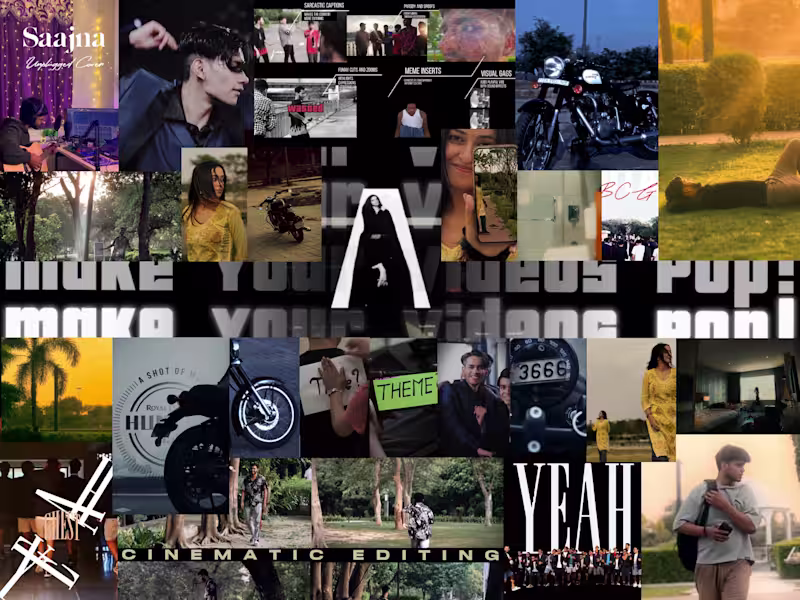 Cover image for Professional Video Editing for Social Media, Weddings, and Films