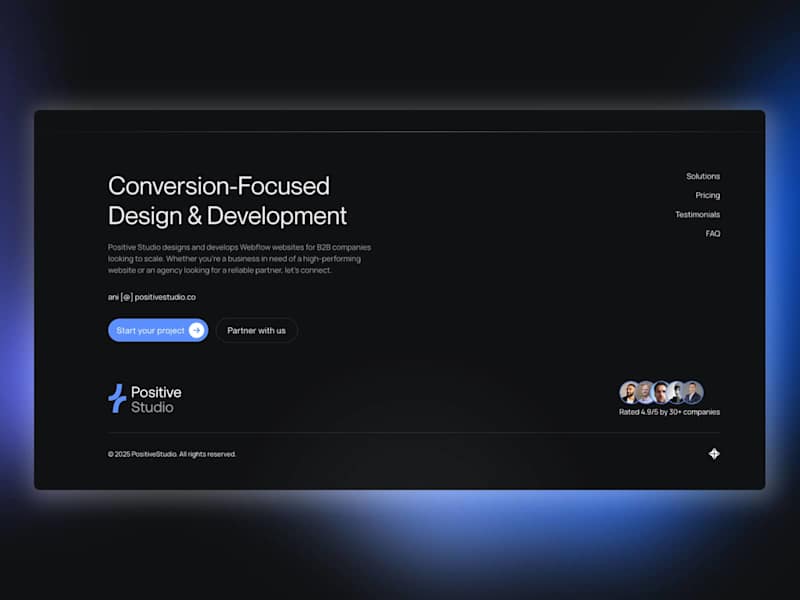 Cover image for Webflow Landing page - Design and development