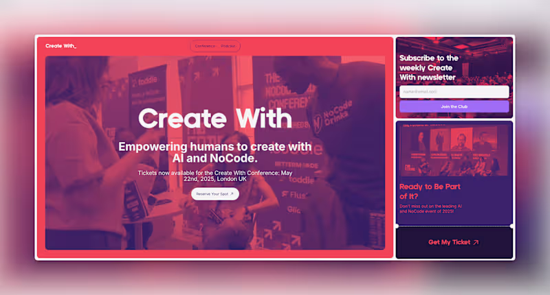 Cover image for Design & Branding Lead for the Create With Conference