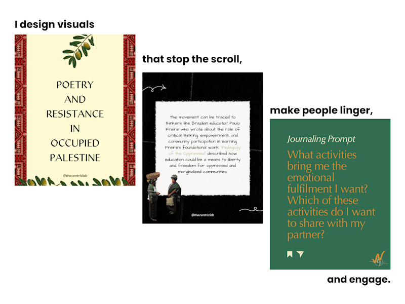 Cover image for Visuals that stop the scroll, make people linger, and engage