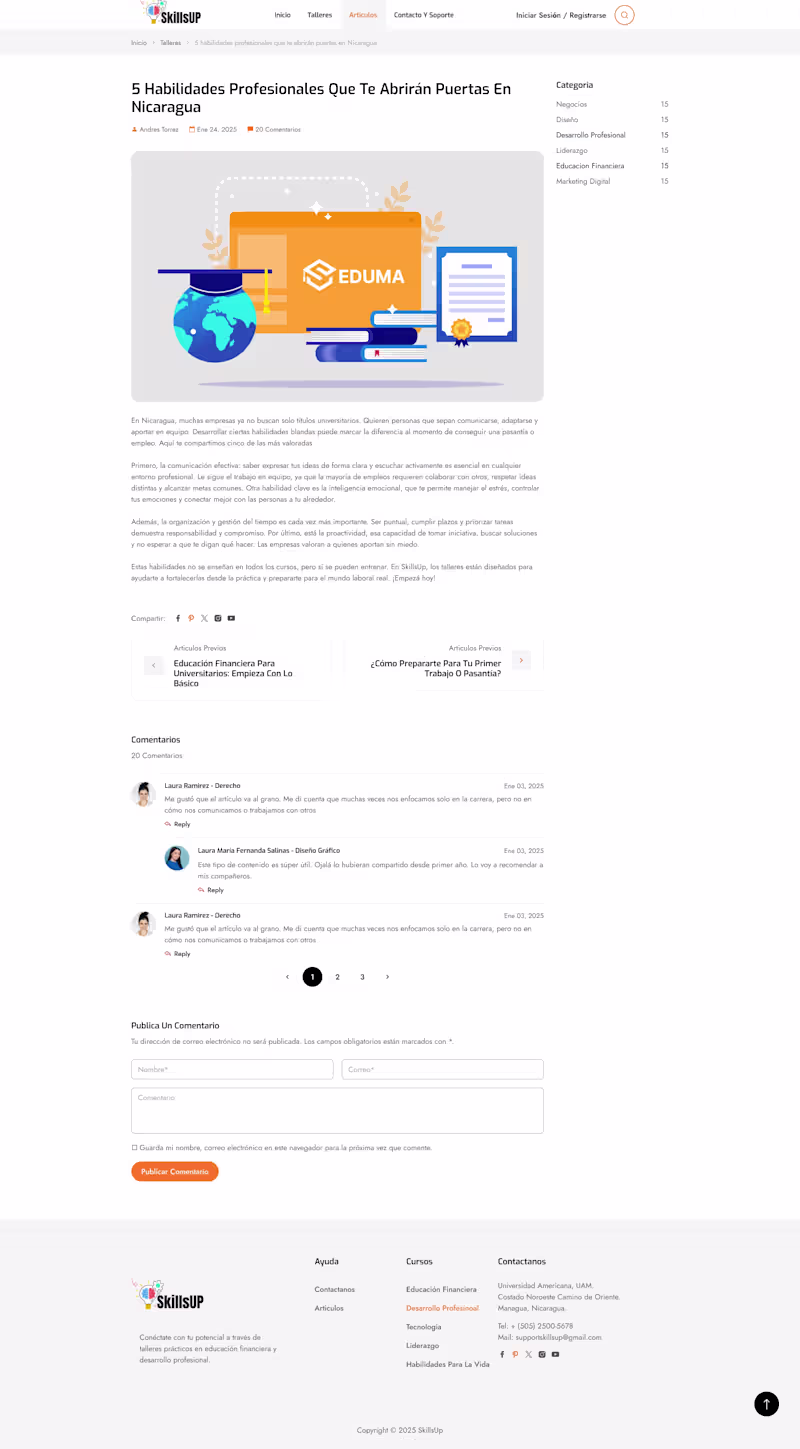 Cover image for SkillsUp Digital Platform Prototype Design