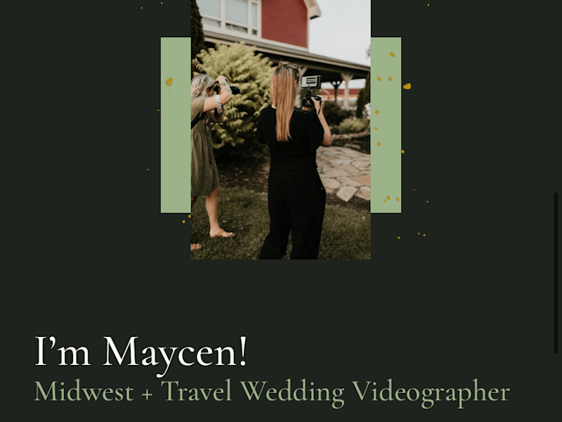 Cover image for Website Design For Wedding Videographer