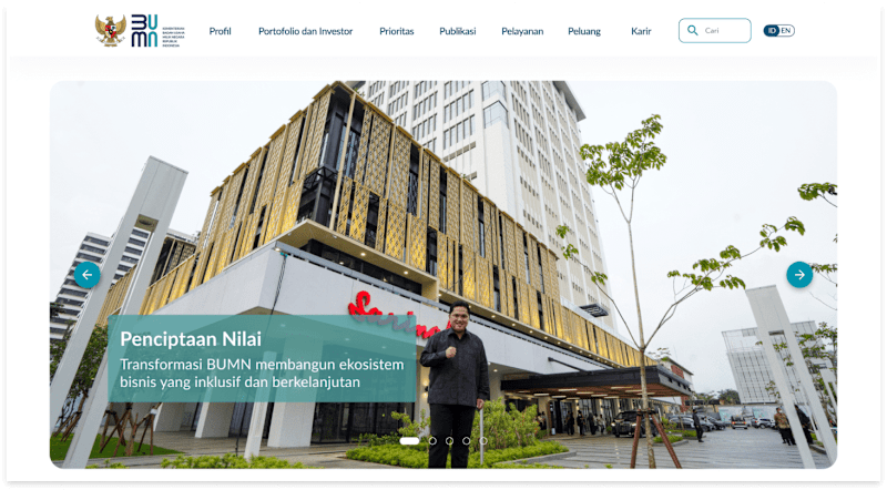 Cover image for Ministry of SOEs Indonesia Website Redesign