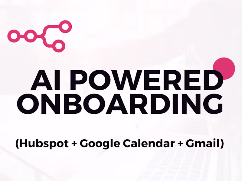 Cover image for Customer Onboarding Automation with n8n