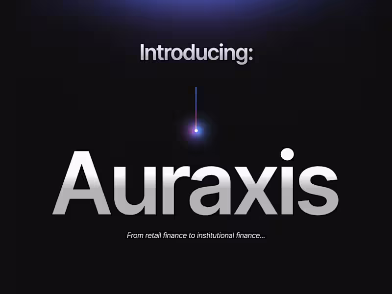 Cover image for Auraxis Capital Pitch Deck & Branding Exploration