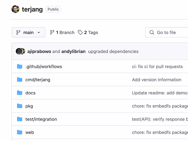 Cover image for https://github.com/andylibrian/terjang