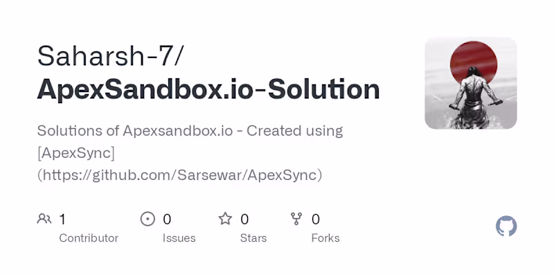 Cover image for ApexSandbox.io Coding Challenges