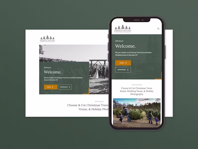 Cover image for Emmerich Tree Farm Website 