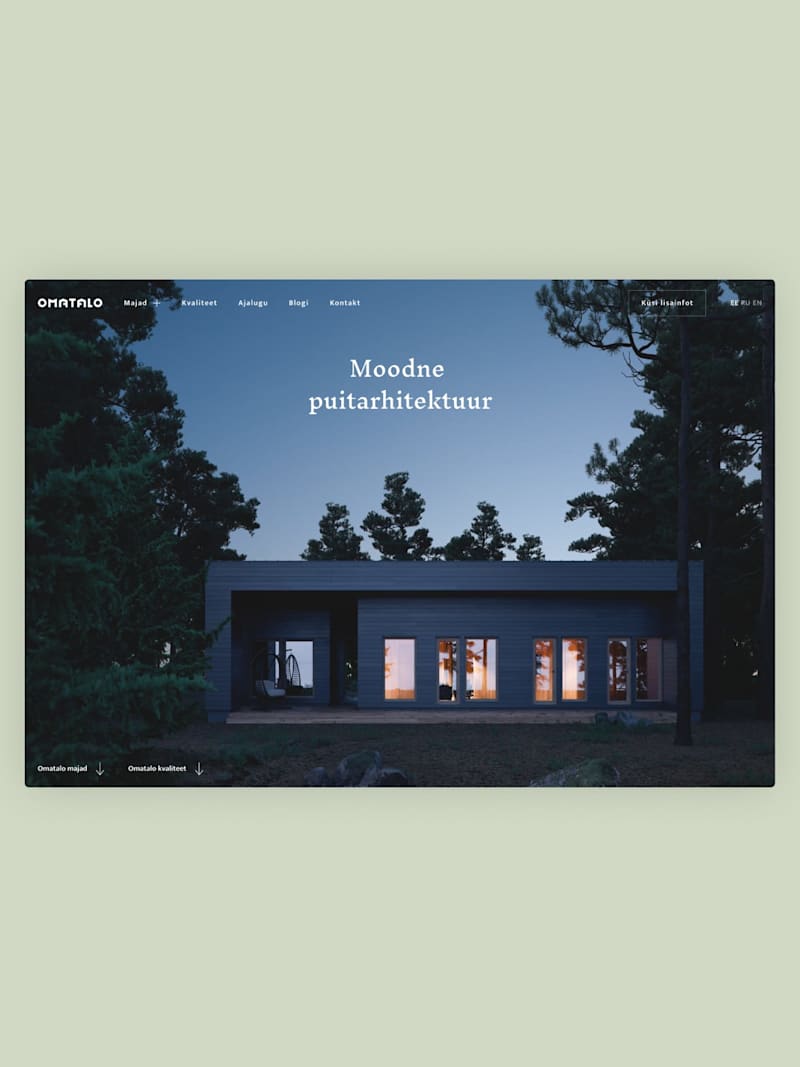 Cover image for Soome maja website design & development