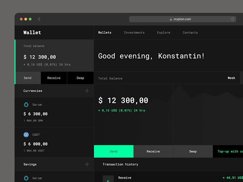 Cover image for Crypto wallet UI exploration